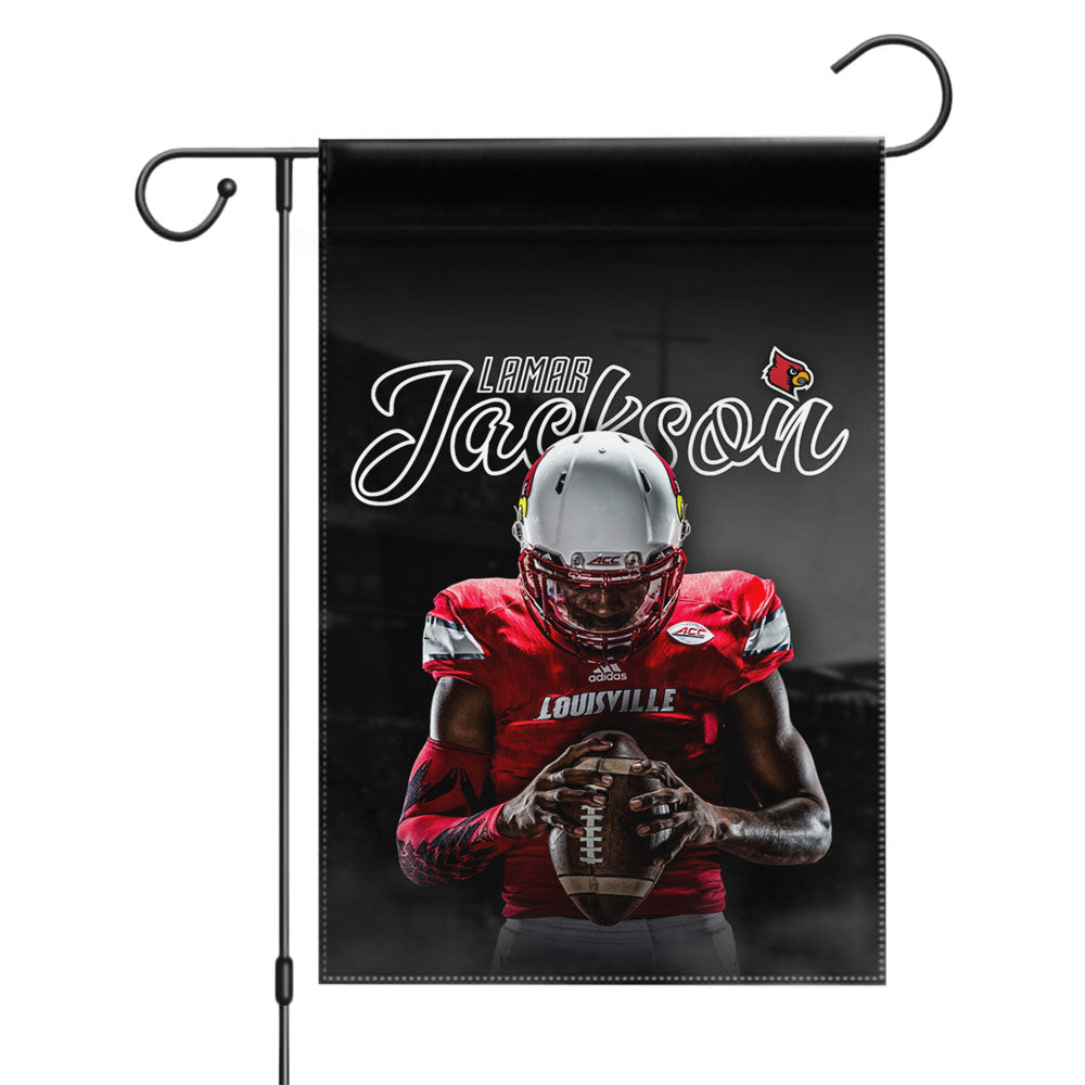 Lamar Jackson Louisville Garden Flags Yard Outdoor Lawn 12 X 18