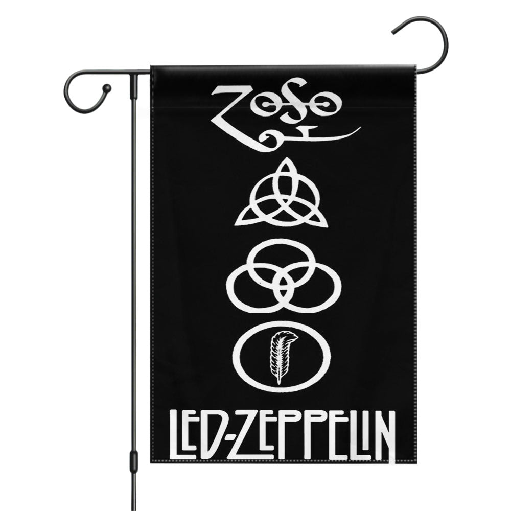 Led Zeppelin 4 Garden Flags Yard Outdoor Lawn 12 X 18