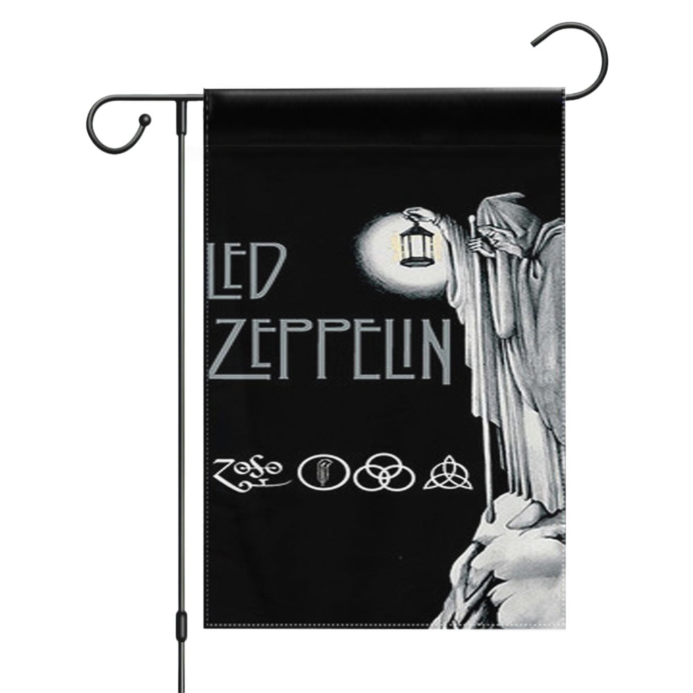 Led Zeppelin Darkness Garden Flags Yard Outdoor Lawn 12 X 18