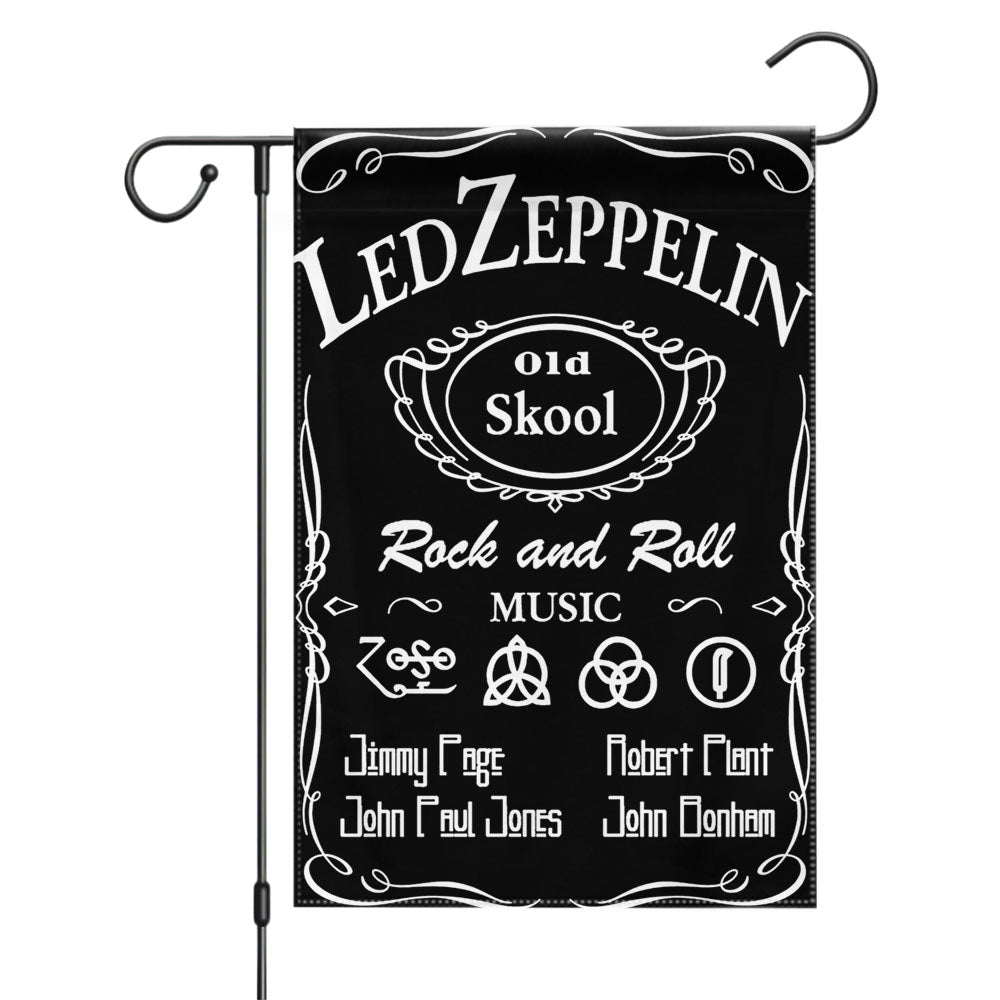 Led Zeppelin Old Skool Garden Flags Yard Outdoor Lawn 12 X 18