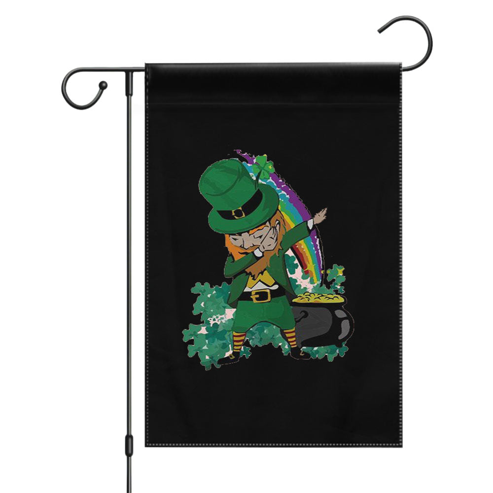 Leprechaun St Patricks Day Garden Flags Yard Outdoor Lawn 12 X 18