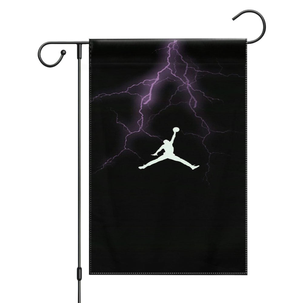 Light Storm Air Jordan Style Garden Flags Yard Outdoor Lawn 12 X 18