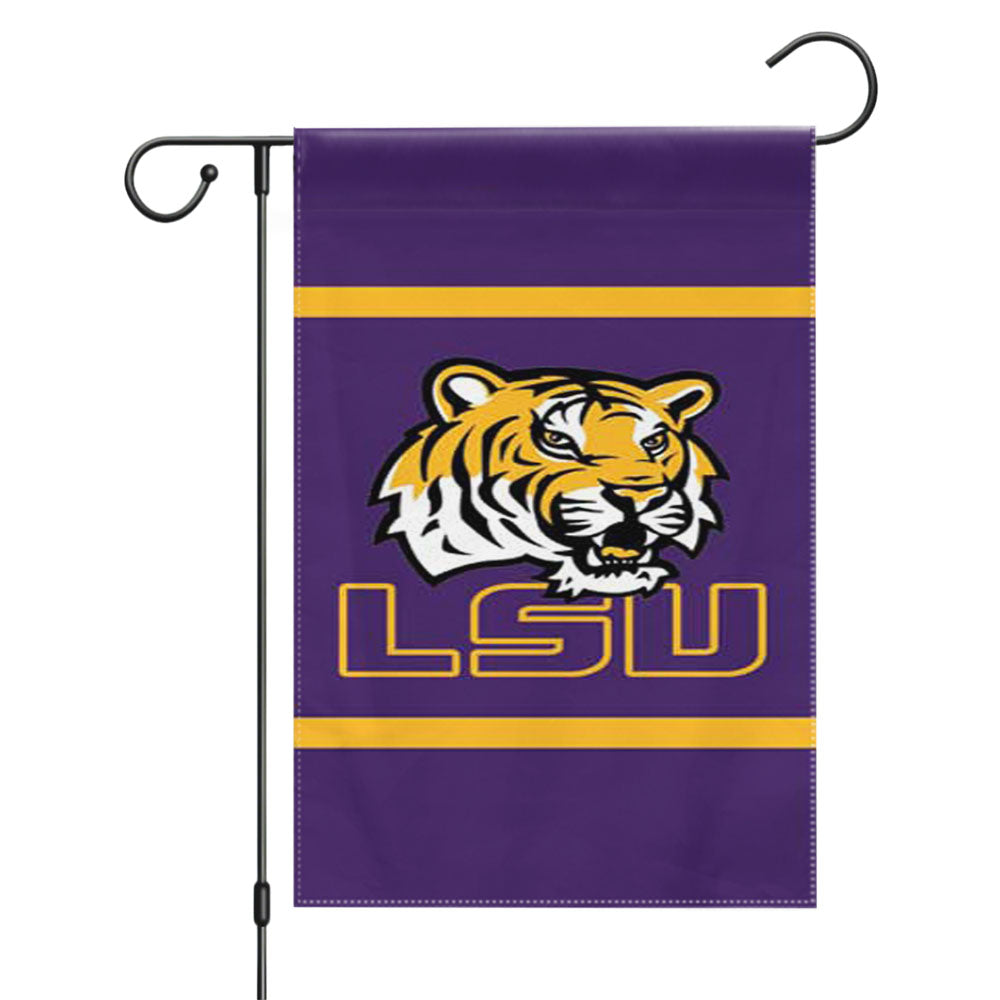 Lsu Tigers 2 Garden Flags Yard Outdoor Lawn 12 X 18