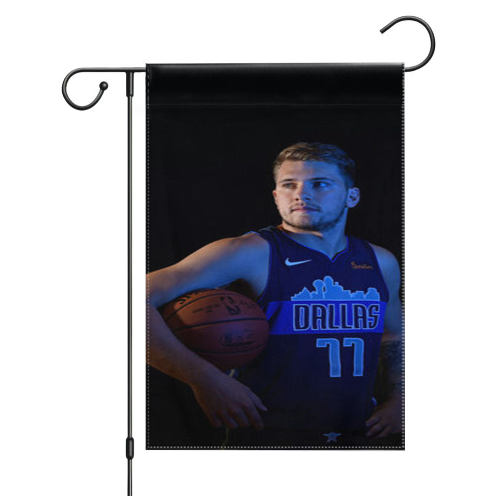 Luka Doncic Dallas Mavericks Nba Garden Flags Yard Outdoor Lawn 12 X 18