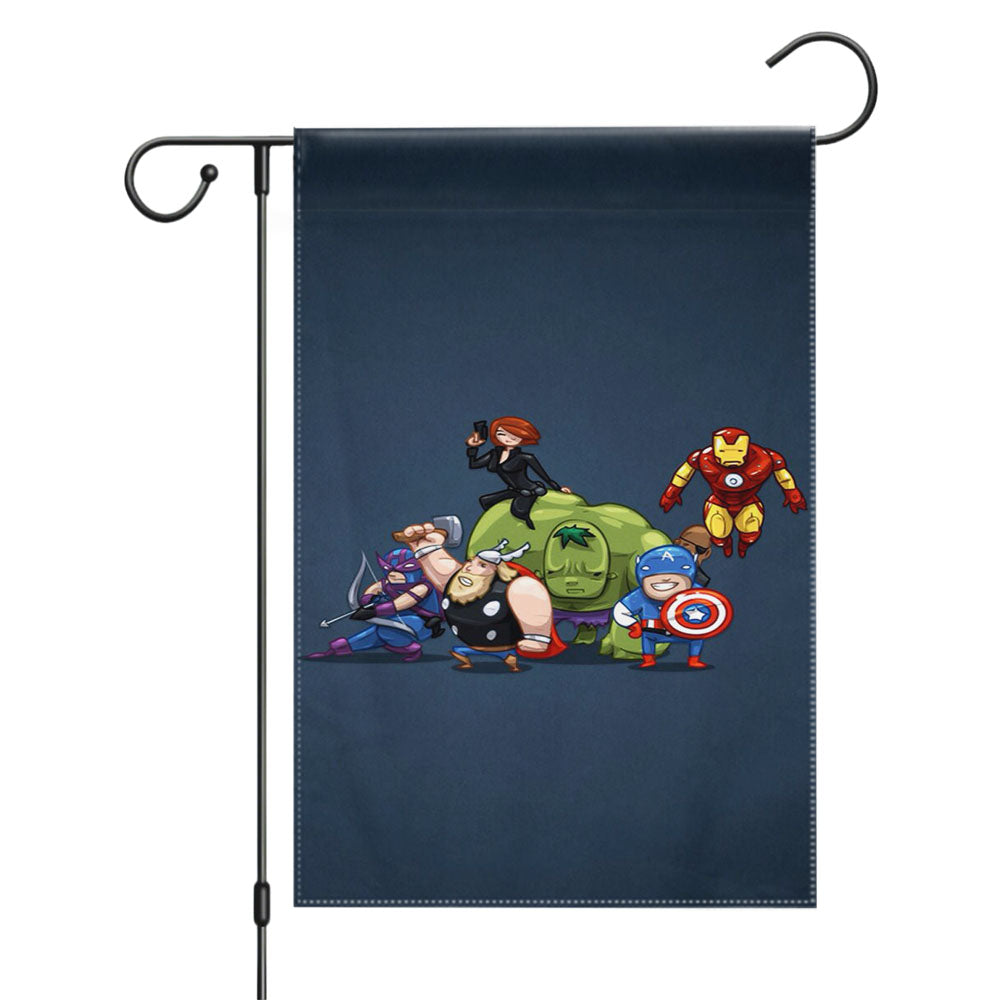 Marvel Chibi Garden Flags Yard Outdoor Lawn 12 X 18