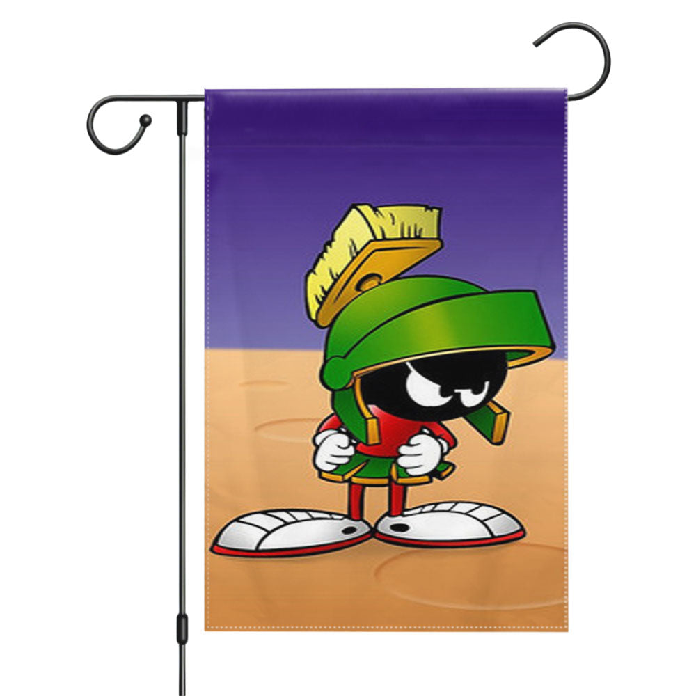 Marvin The Martian Looney Tunes Garden Flags Yard Outdoor Lawn 12 X 18