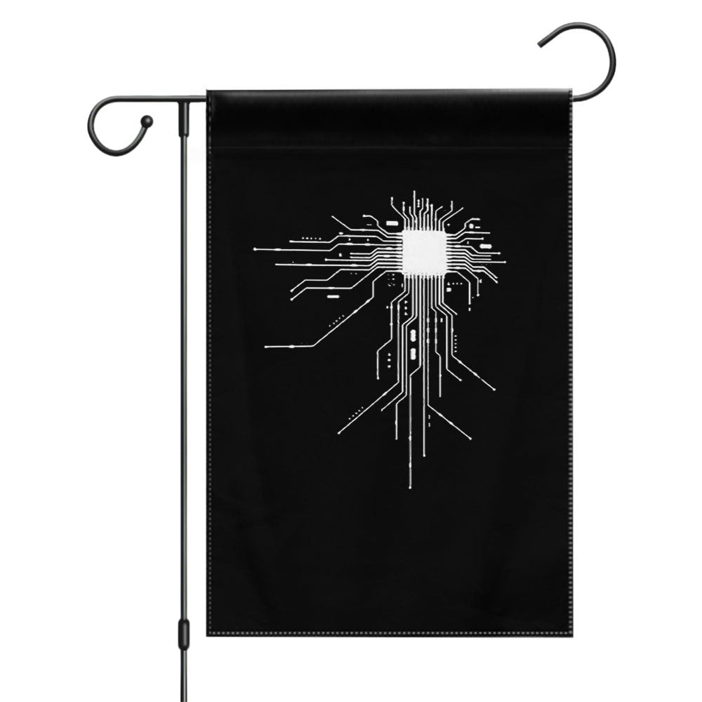 Mens Gift Cpu For Gamer Big Bang Theory Garden Flags Yard Outdoor Lawn 12 X 18