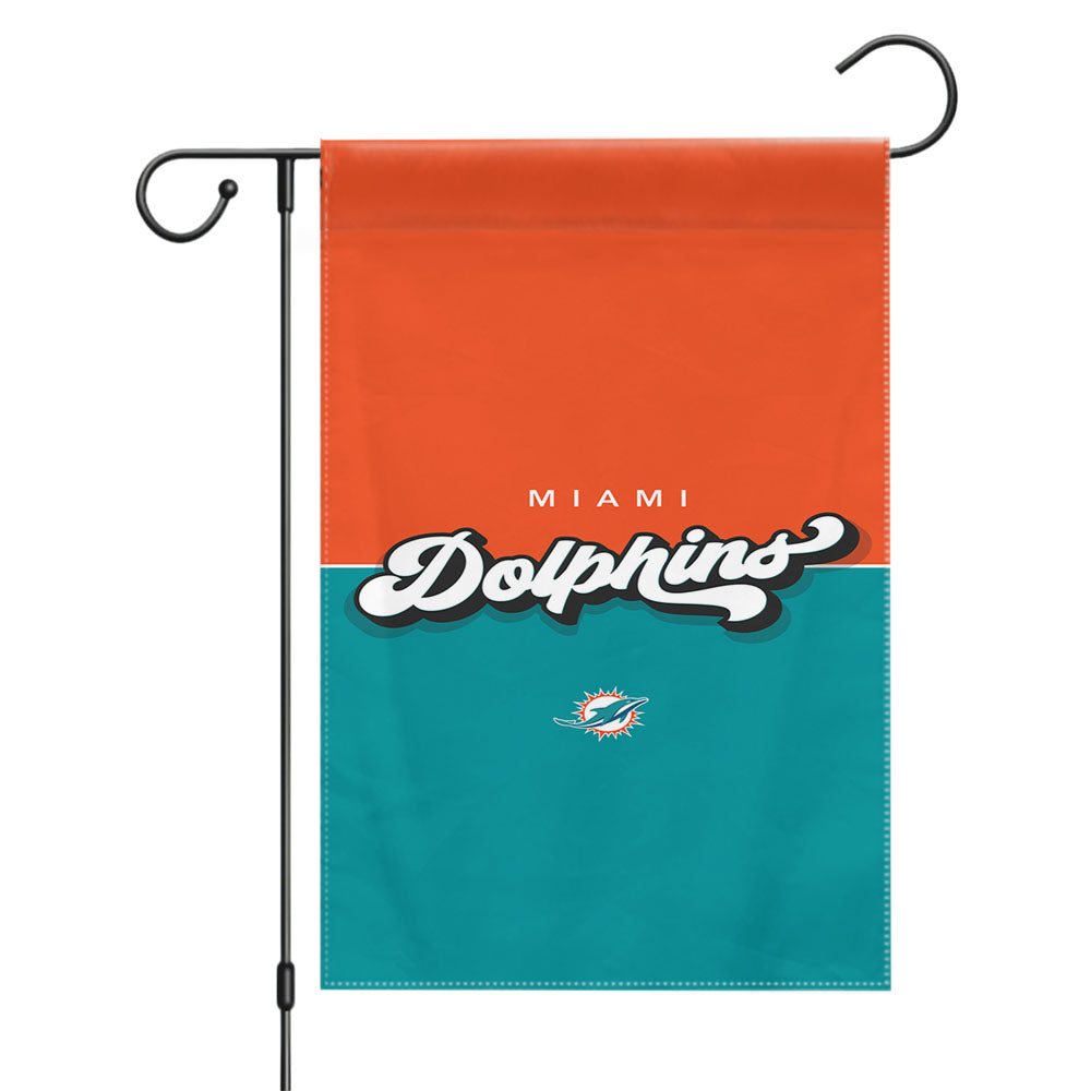 Miami Dolphin Wallpaper Garden Flags Yard Outdoor Lawn 12 X 18