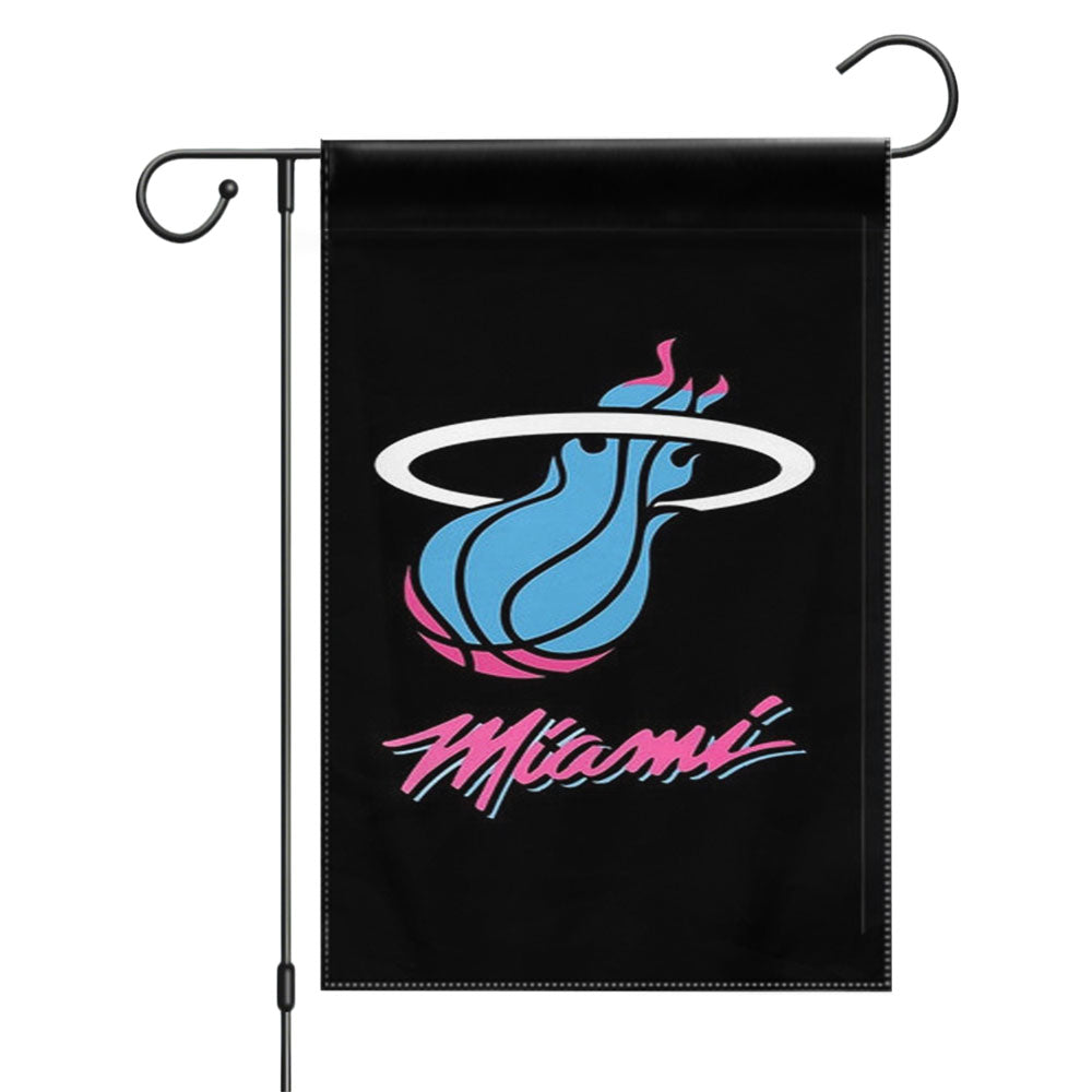 Miami Pink Blue Garden Flags Yard Outdoor Lawn 12 X 18