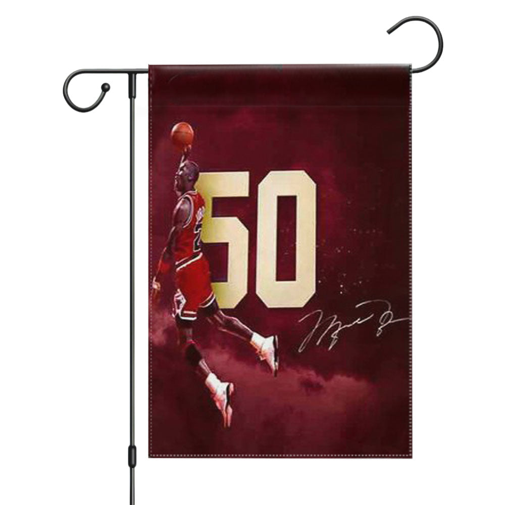 Michael Jordan 23 Art Abstract Garden Flags Yard Outdoor Lawn 12 X 18