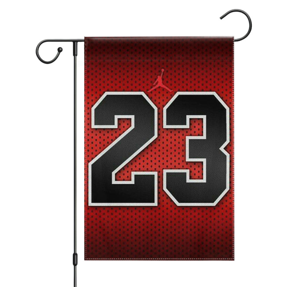 Michael Jordan 23 Basketball Garden Flags Yard Outdoor Lawn 12 X 18