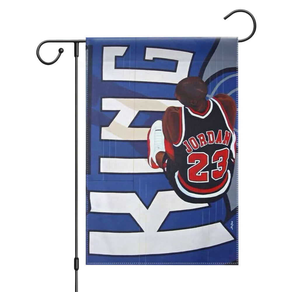 Michael Jordan 23 Number Garden Flags Yard Outdoor Lawn 12 X 18