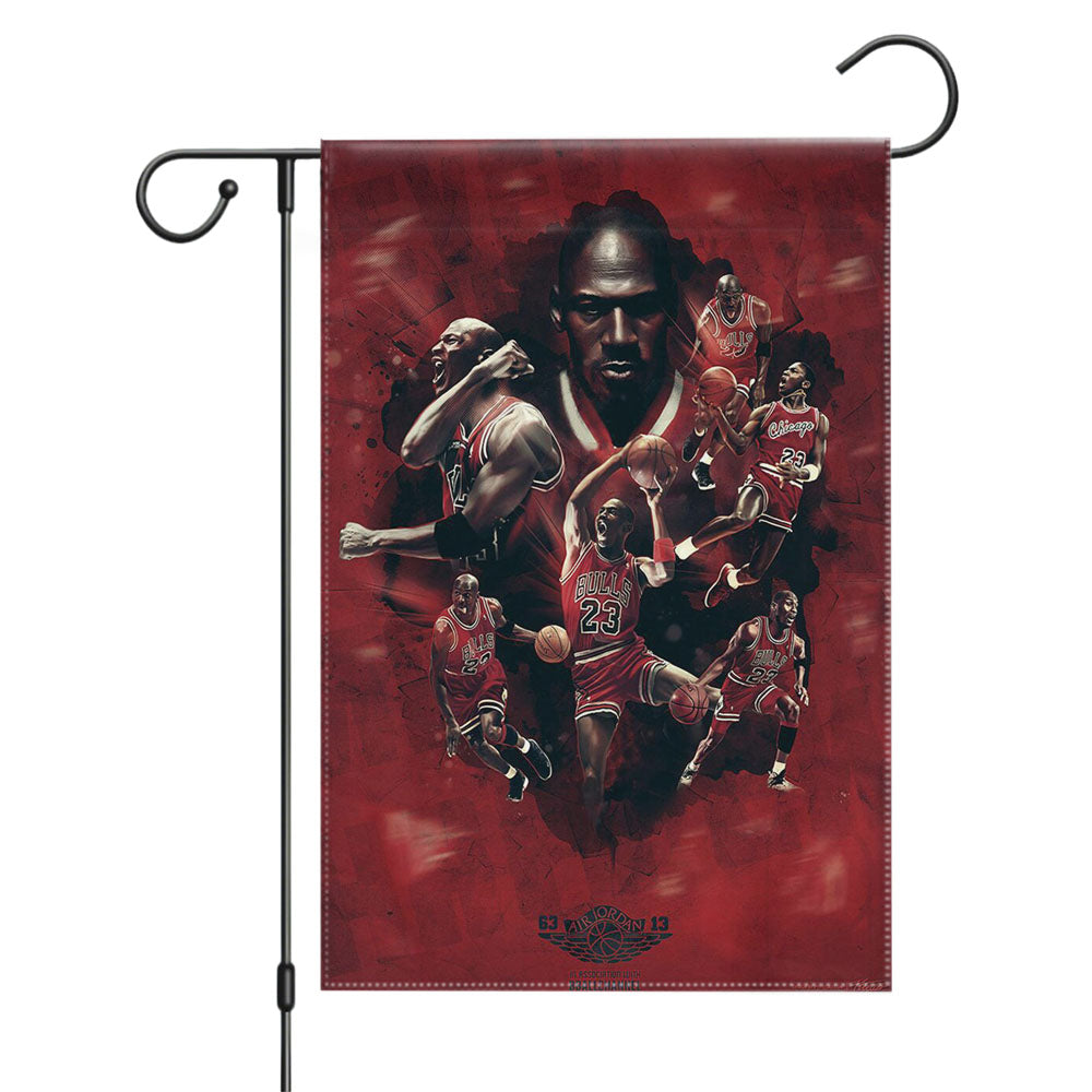 Michael Jordan 50 Garden Flags Yard Outdoor Lawn 12 X 18
