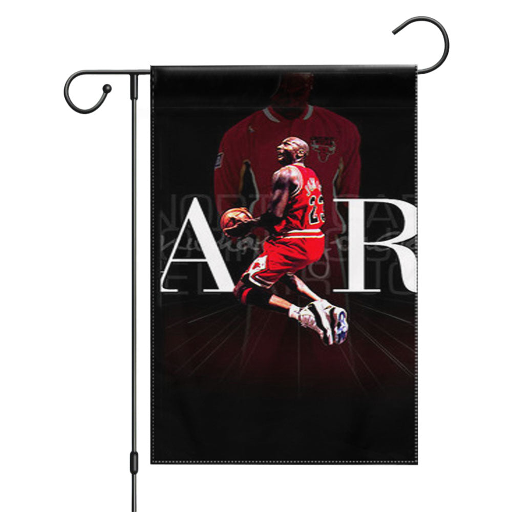 Michael Jordan Air Logo Grain Garden Flags Yard Outdoor Lawn 12 X 18
