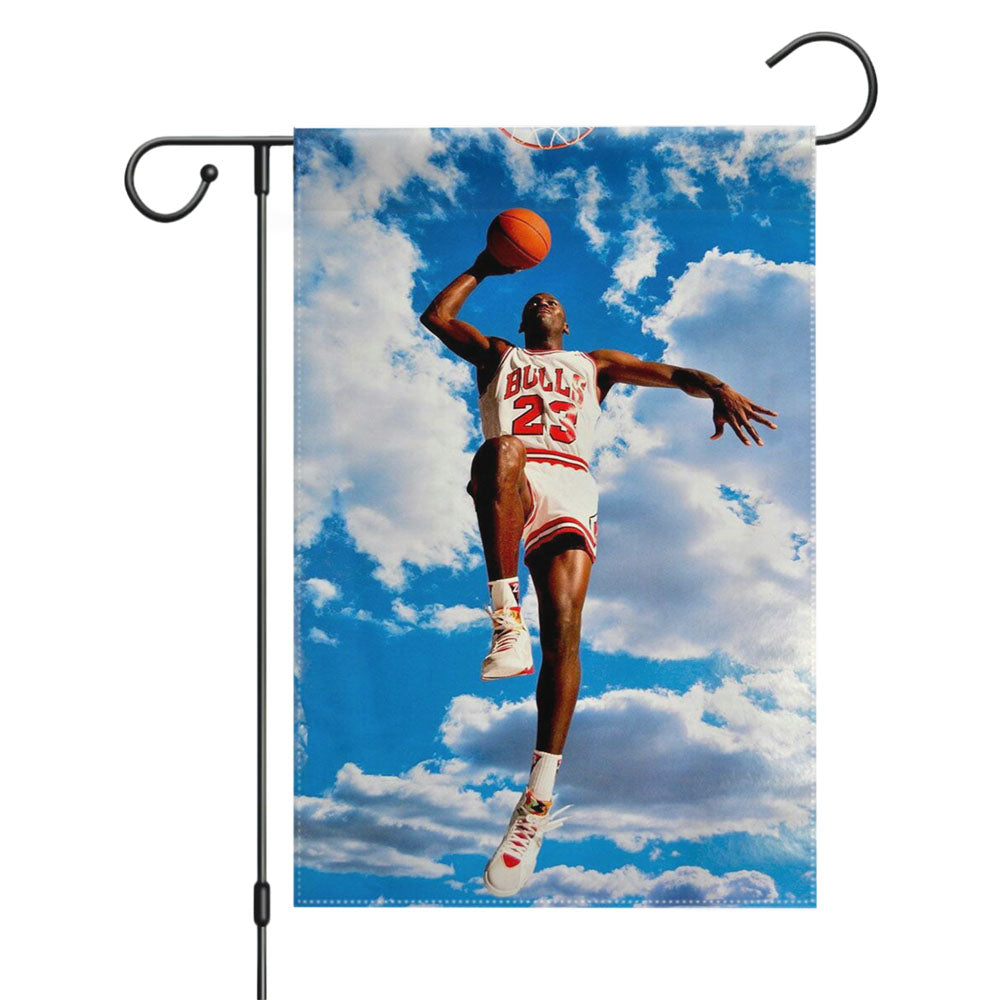 Michael Jordan Bw Logo Garden Flags Yard Outdoor Lawn 12 X 18