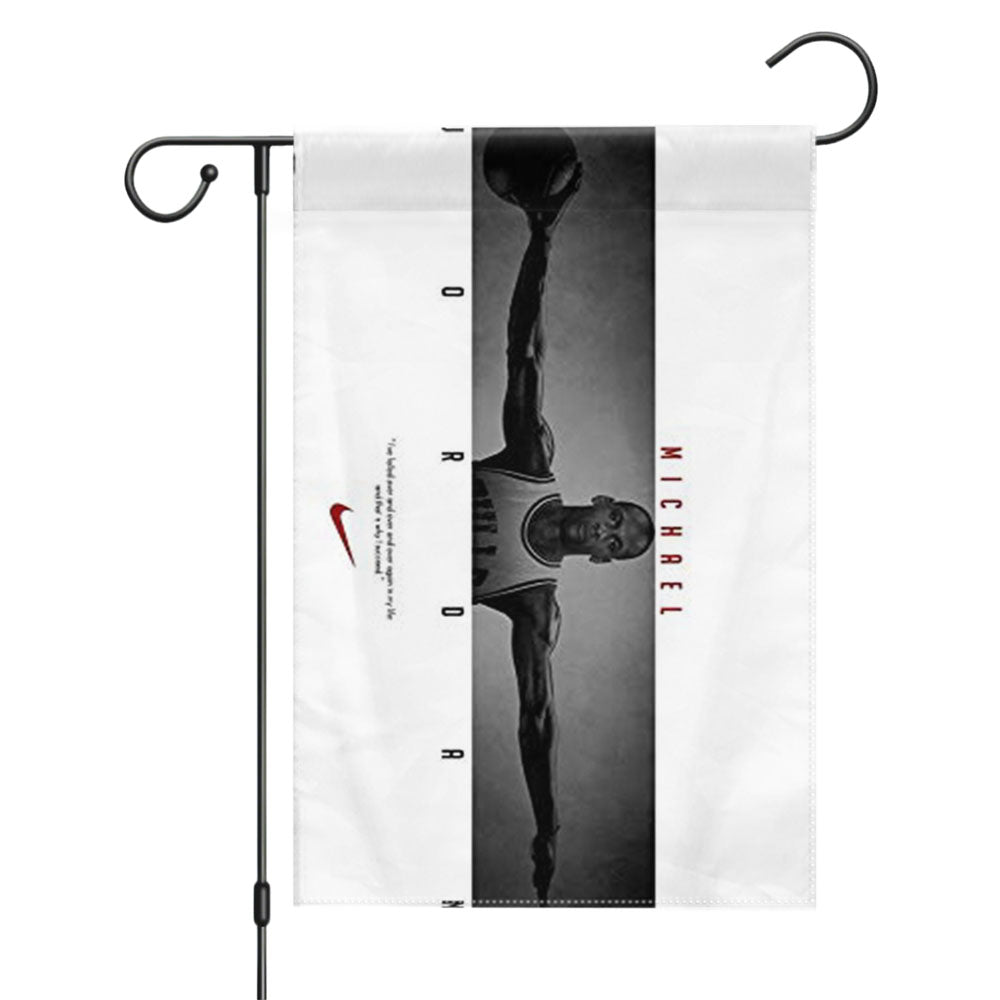Michael Jordan Cigar Garden Flags Yard Outdoor Lawn 12 X 18