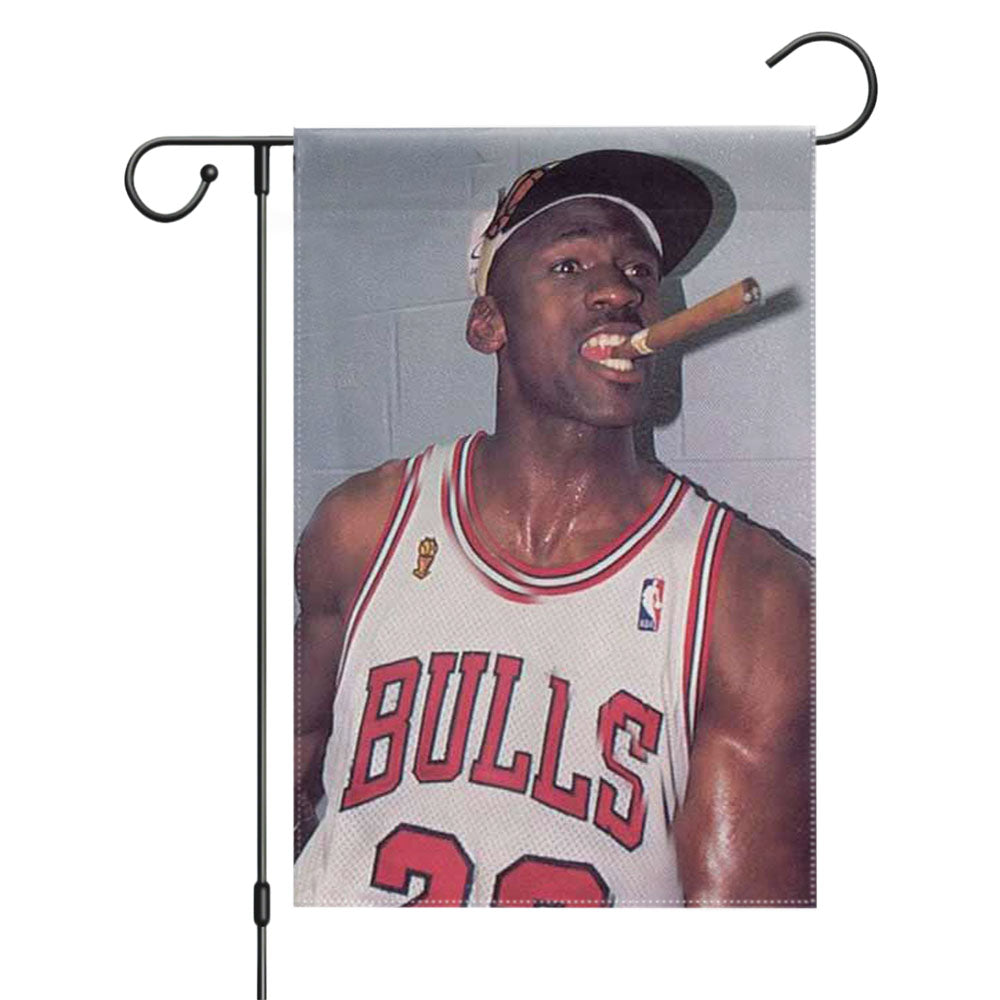 Michael Jordan Dunk Vintage Look Garden Flags Yard Outdoor Lawn 12 X 18