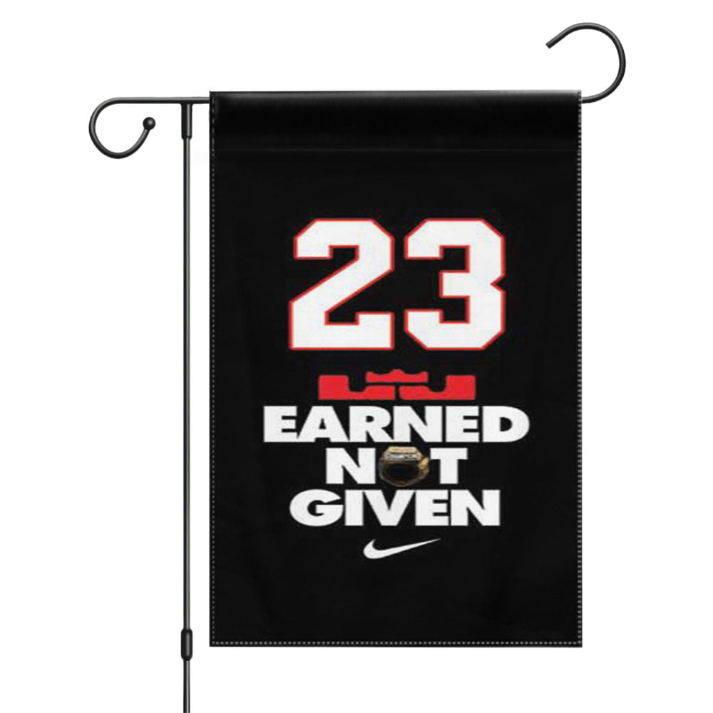 Michael Jordan Golden Gold Pattern Garden Flags Yard Outdoor Lawn 12 X 18