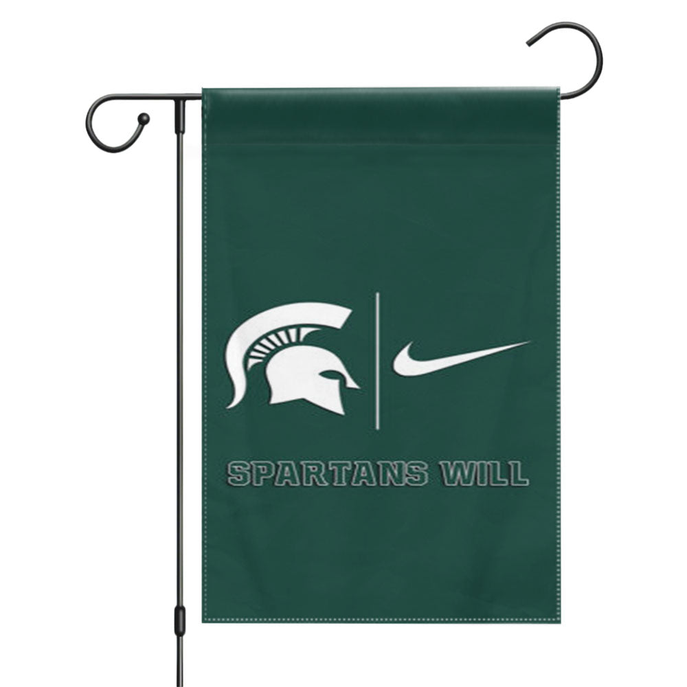 Michigan State Spartans Nike Garden Flags Yard Outdoor Lawn 12 X 18