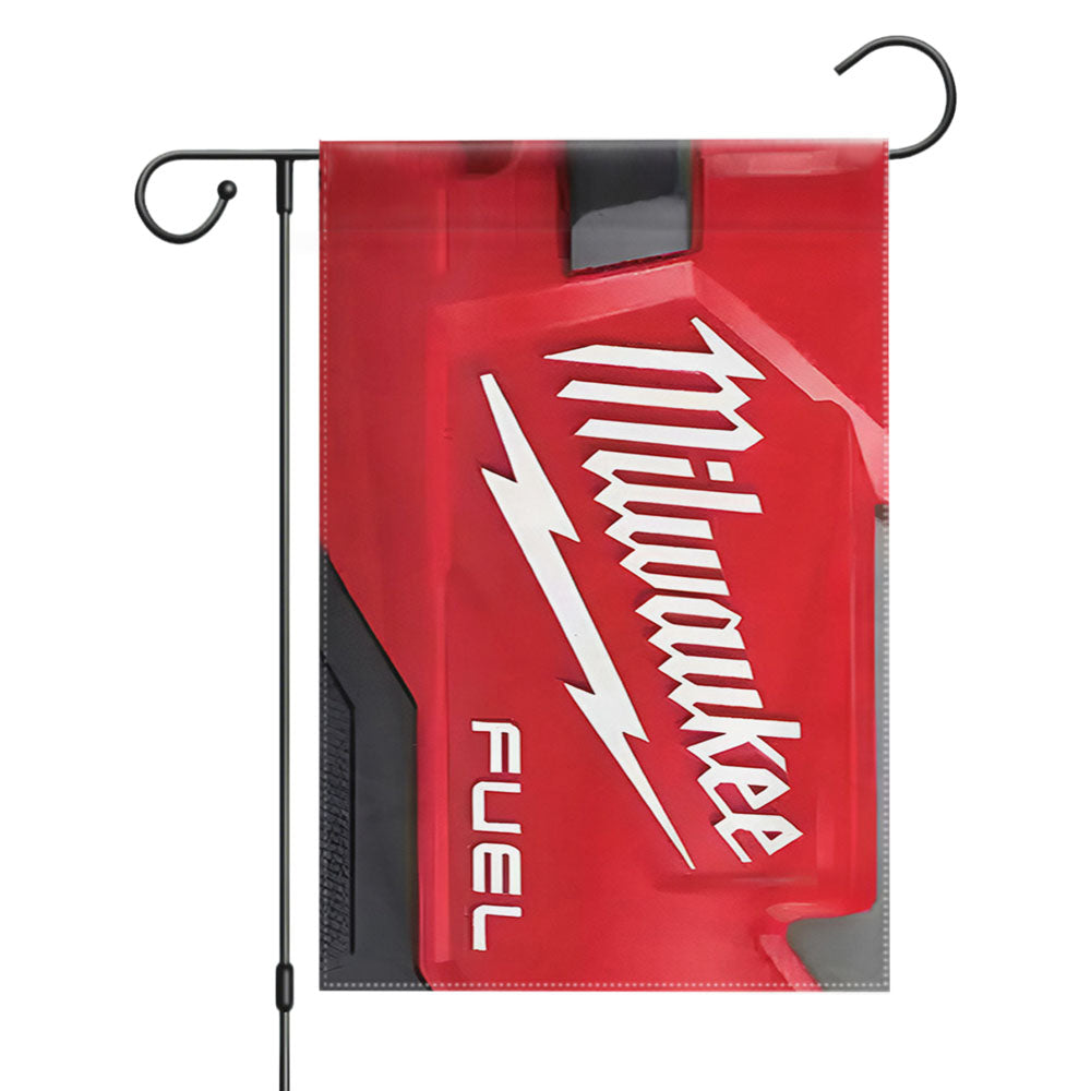 Milwaukee Logo Fuel Icon Garden Flags Yard Outdoor Lawn 12 X 18