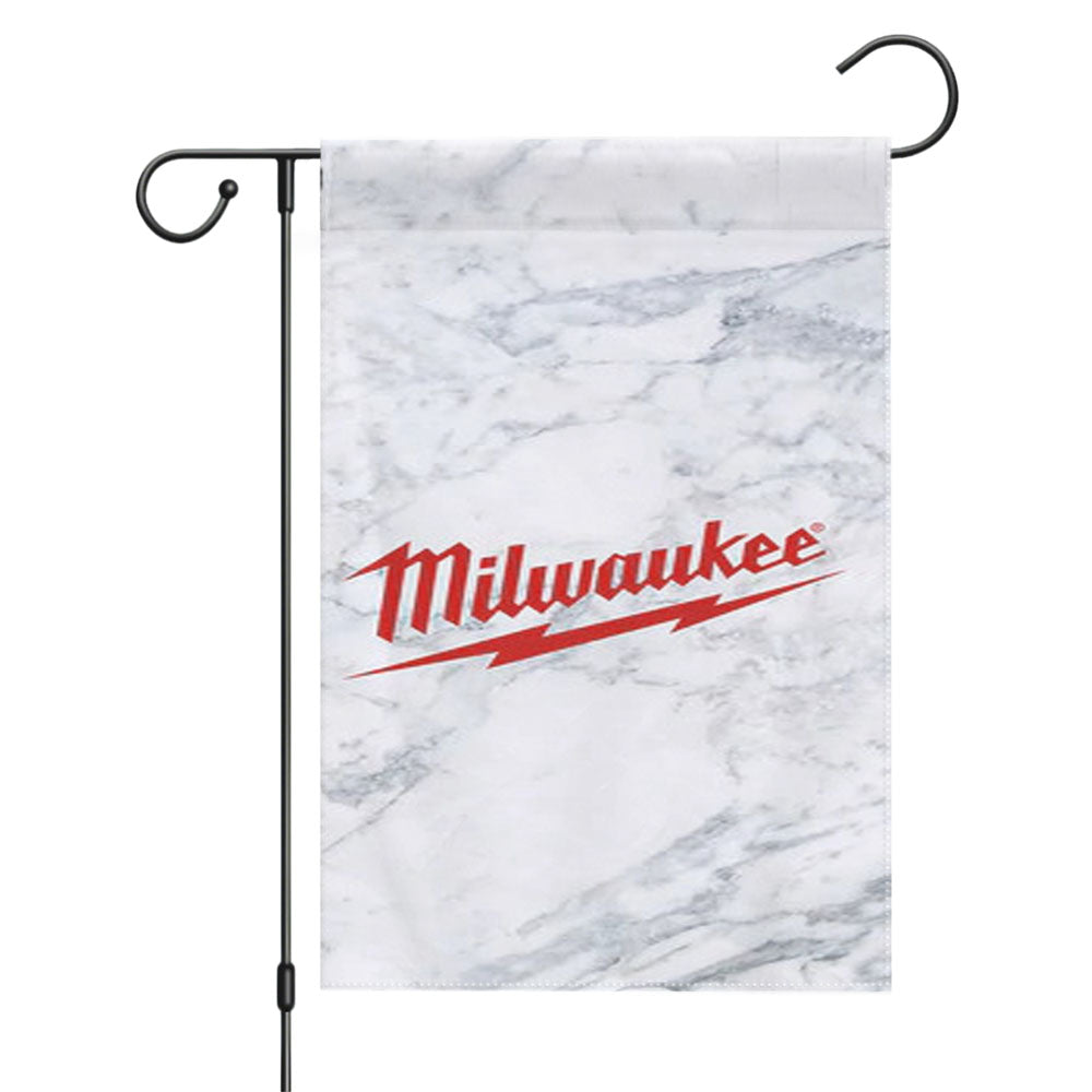 Milwaukee Tools Logo Garden Flags Yard Outdoor Lawn 12 X 18