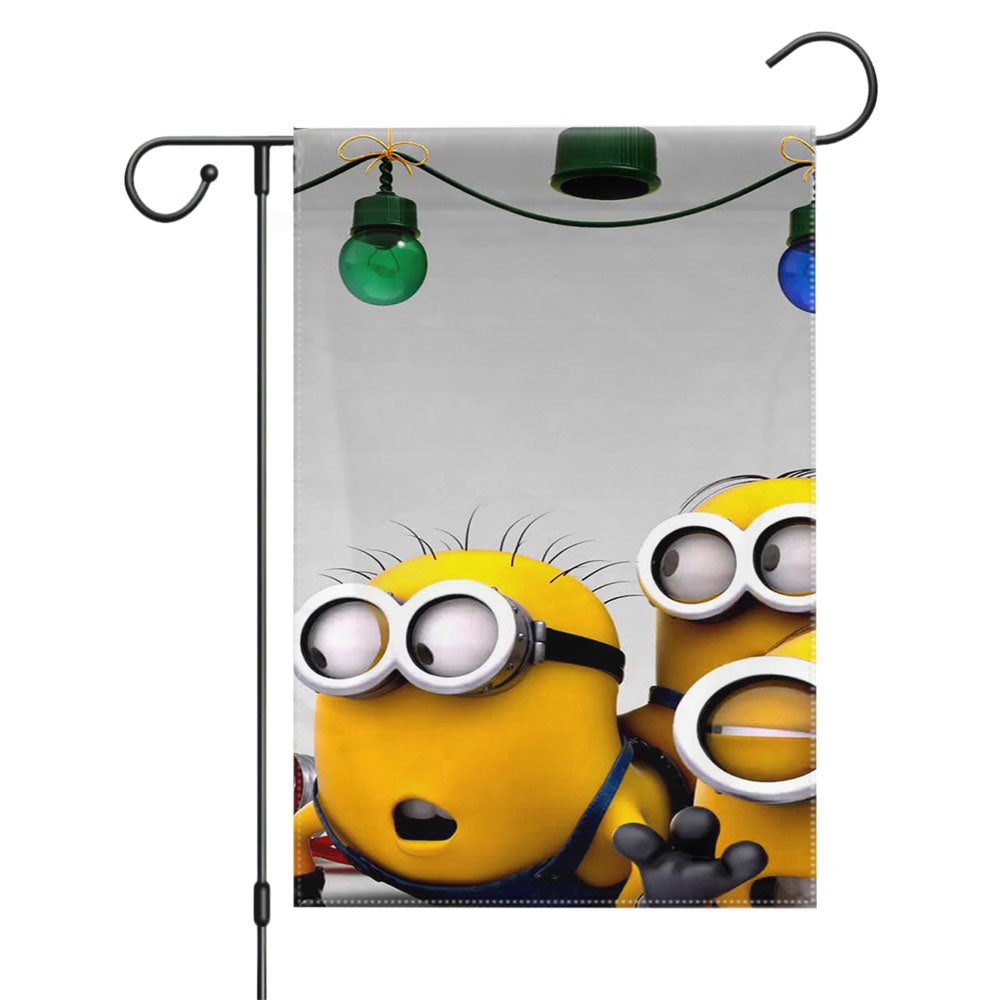 Minion Christmas Garden Flags Yard Outdoor Lawn 12 X 18