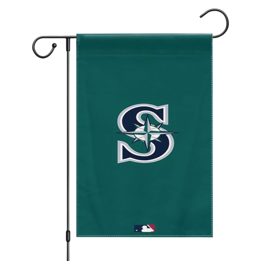 Mlb Seattle Mariners Green Garden Flags Yard Outdoor Lawn 12 X 18