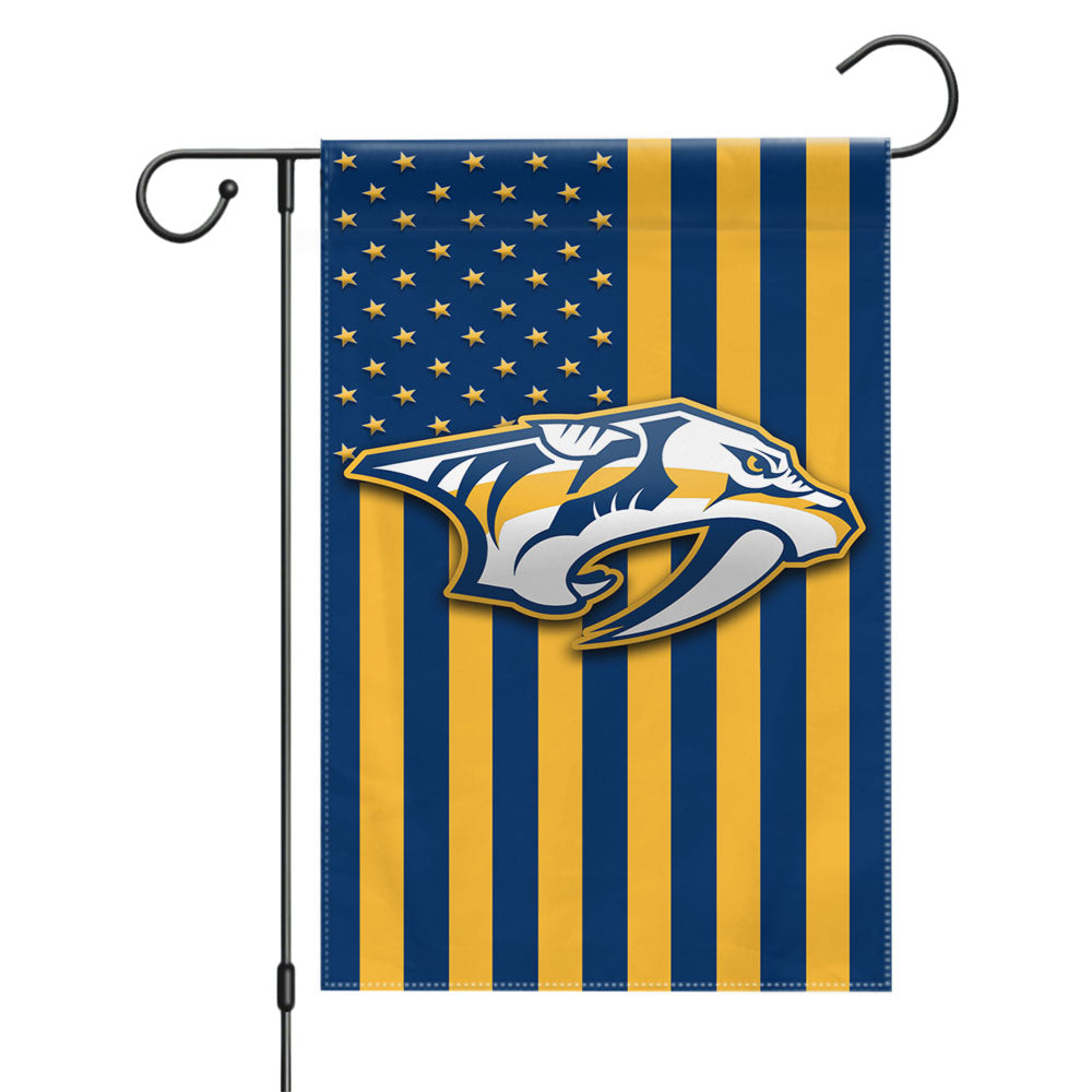 Nashville Predators Usa Garden Flags Yard Outdoor Lawn 12 X 18