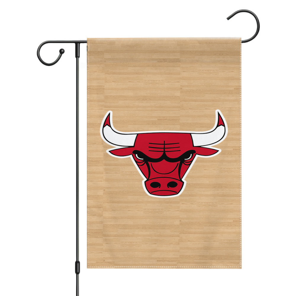 Nba - Chicago Bulls Wallpaper Garden Flags Yard Outdoor Lawn 12 X 18
