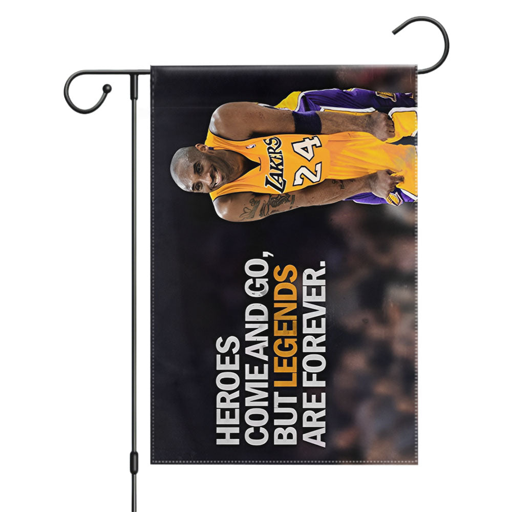 Nba Lakers Kobe Bryant Garden Flags Yard Outdoor Lawn 12 X 18