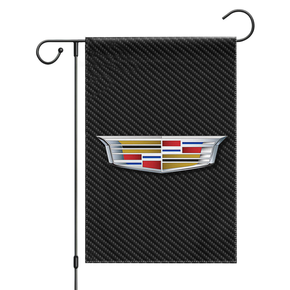 New Cadillac Logo Garden Flags Yard Outdoor Lawn 12 X 18