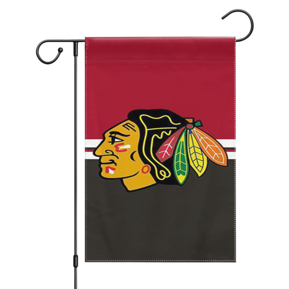 New Chicago Blackhawks Garden Flags Yard Outdoor Lawn 12 X 18