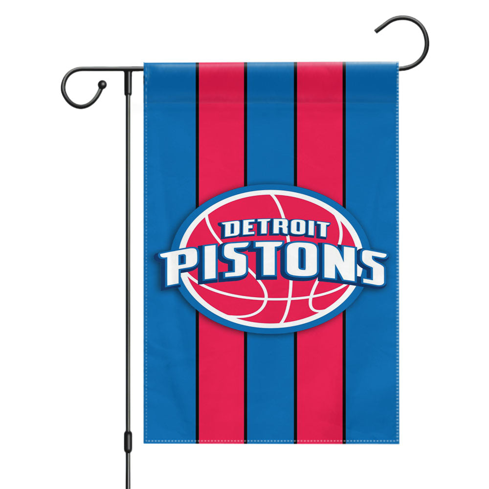 New Detroit Pistons Wallpapers Garden Flags Yard Outdoor Lawn 12 X 18
