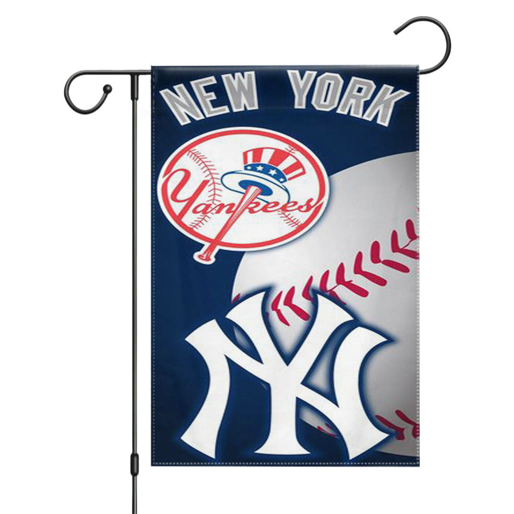 New York Yankees Logo Garden Flags Yard Outdoor Lawn 12 X 18