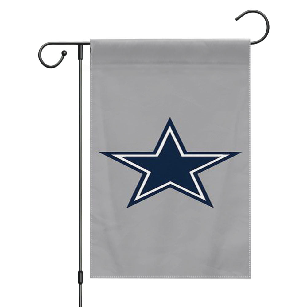 Nfl Dallas Cowboys Star Garden Flags Yard Outdoor Lawn 12 X 18