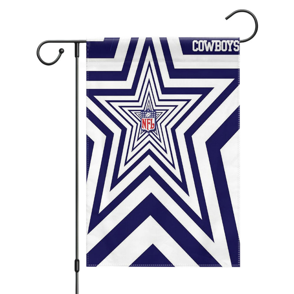 Nfl Dallas Cowboys Garden Flags Yard Outdoor Lawn 12 X 18