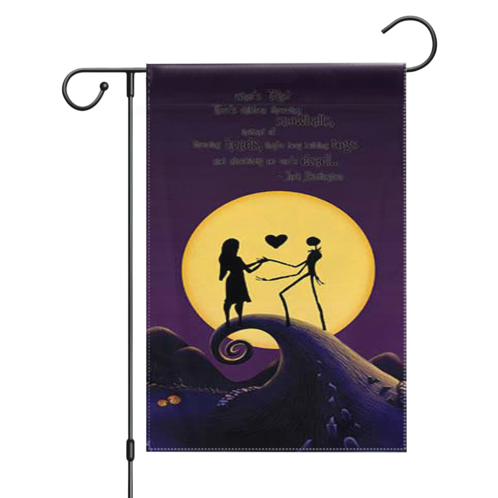 Nightmare Before Christmas Garden Flags Yard Outdoor Lawn 12 X 18