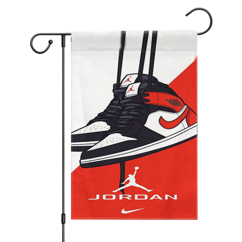 Nike Carbon Art Garden Flags Yard Outdoor Lawn 12 X 18