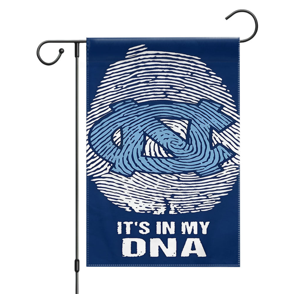 North Carolina Tar Heels It S In My Dna Garden Flags Yard Outdoor Lawn 12 X 18