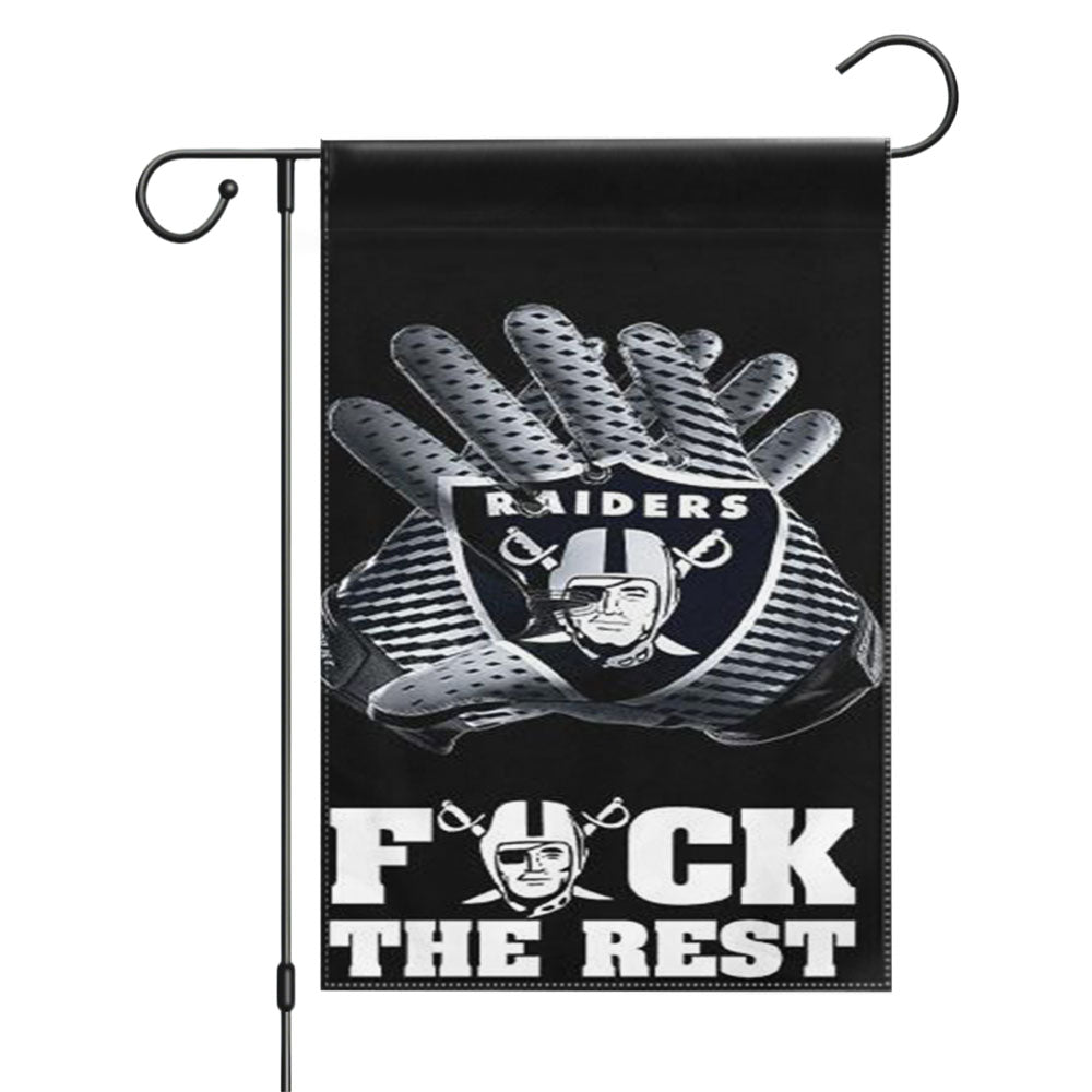 Oakland Raiders The Rest Garden Flags Yard Outdoor Lawn 12 X 18