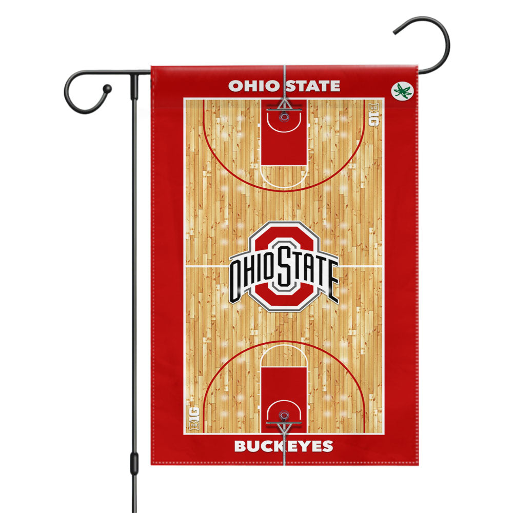 Ohio State Buckeyes Black Garden Flags Yard Outdoor Lawn 12 X 18
