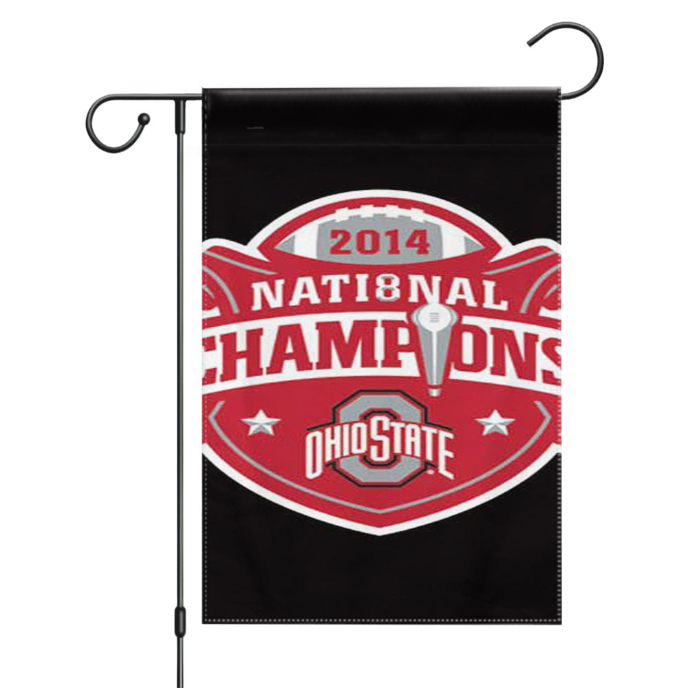 Ohio State Champ Logo Garden Flags Yard Outdoor Lawn 12 X 18