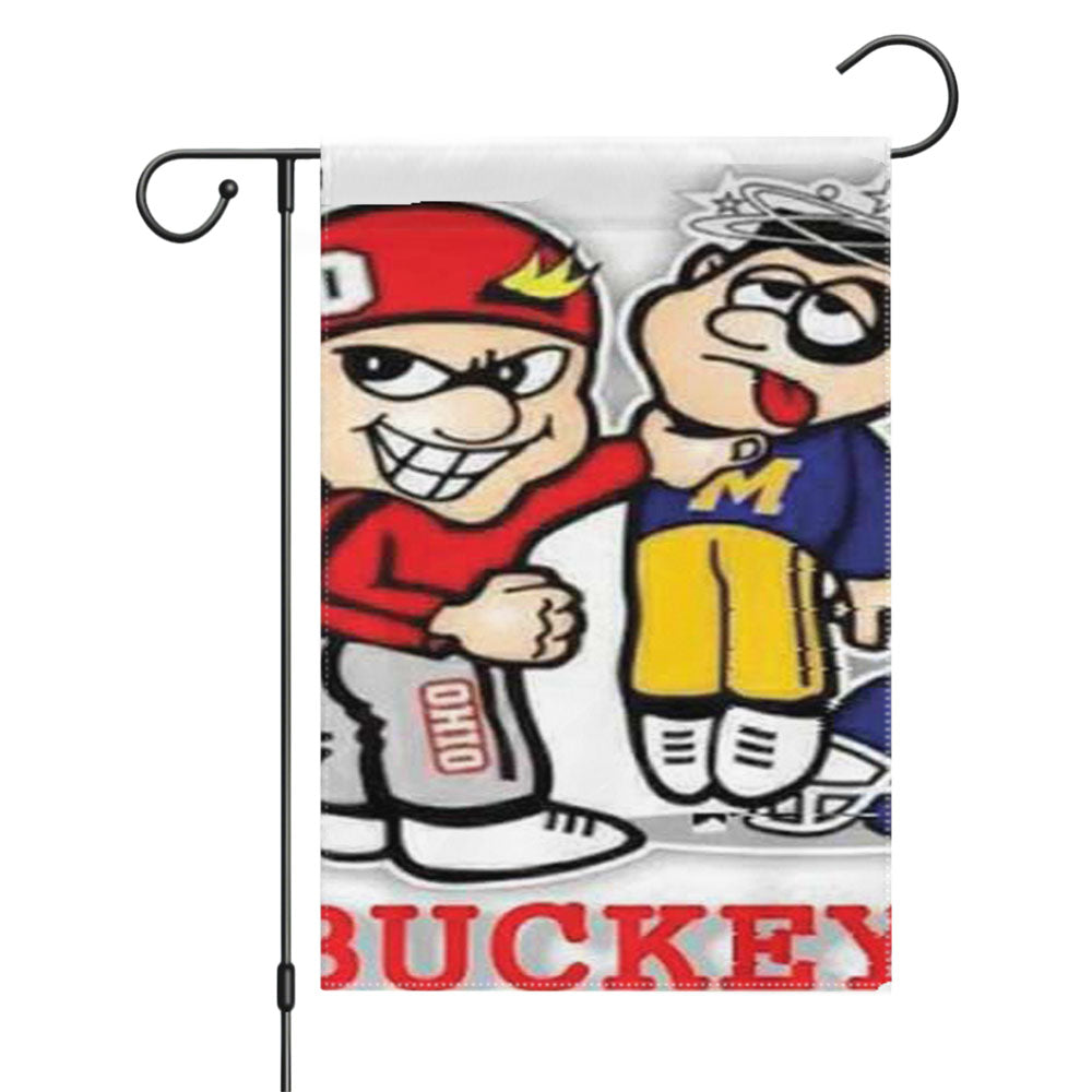 Ohio State Go Buckeyes Garden Flags Yard Outdoor Lawn 12 X 18