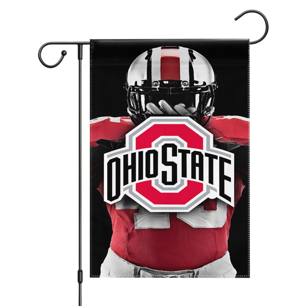 Ohio State Nfl Player Garden Flags Yard Outdoor Lawn 12 X 18