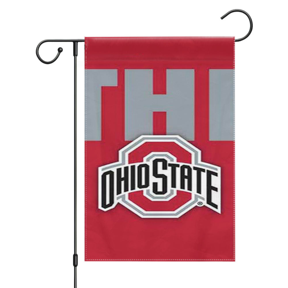Ohio State The Garden Flags Yard Outdoor Lawn 12 X 18