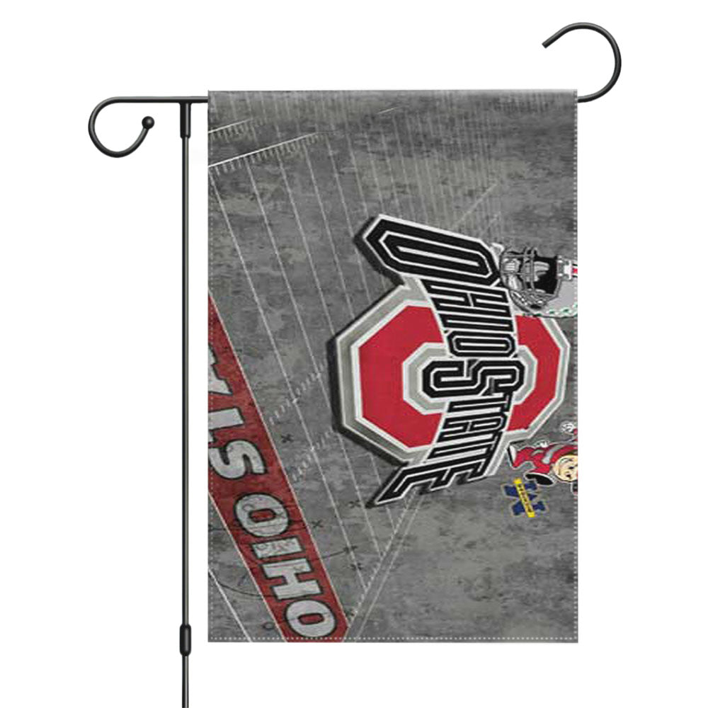 Ohio State Wallpaper Greys Garden Flags Yard Outdoor Lawn 12 X 18