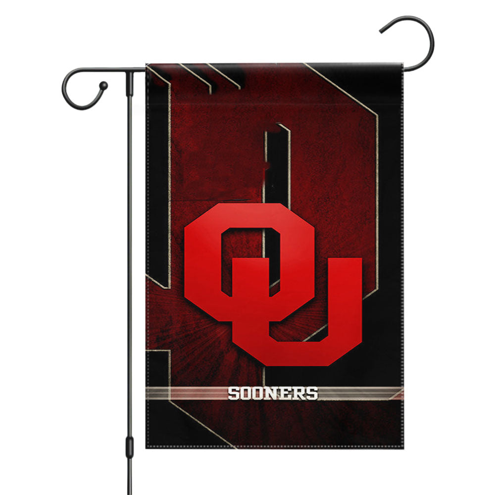 Oklahoma Sooners 4 Garden Flags Yard Outdoor Lawn 12 X 18