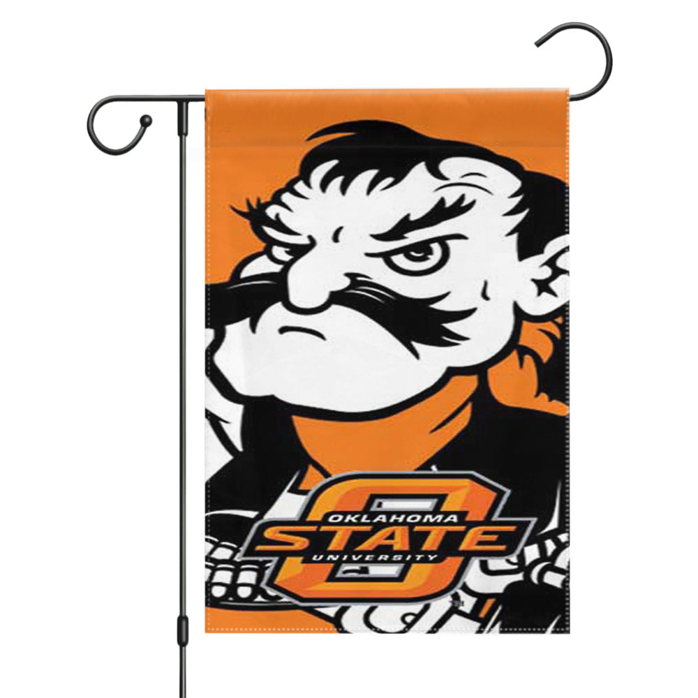 Oklahoma State Big Cowboy Garden Flags Yard Outdoor Lawn 12 X 18