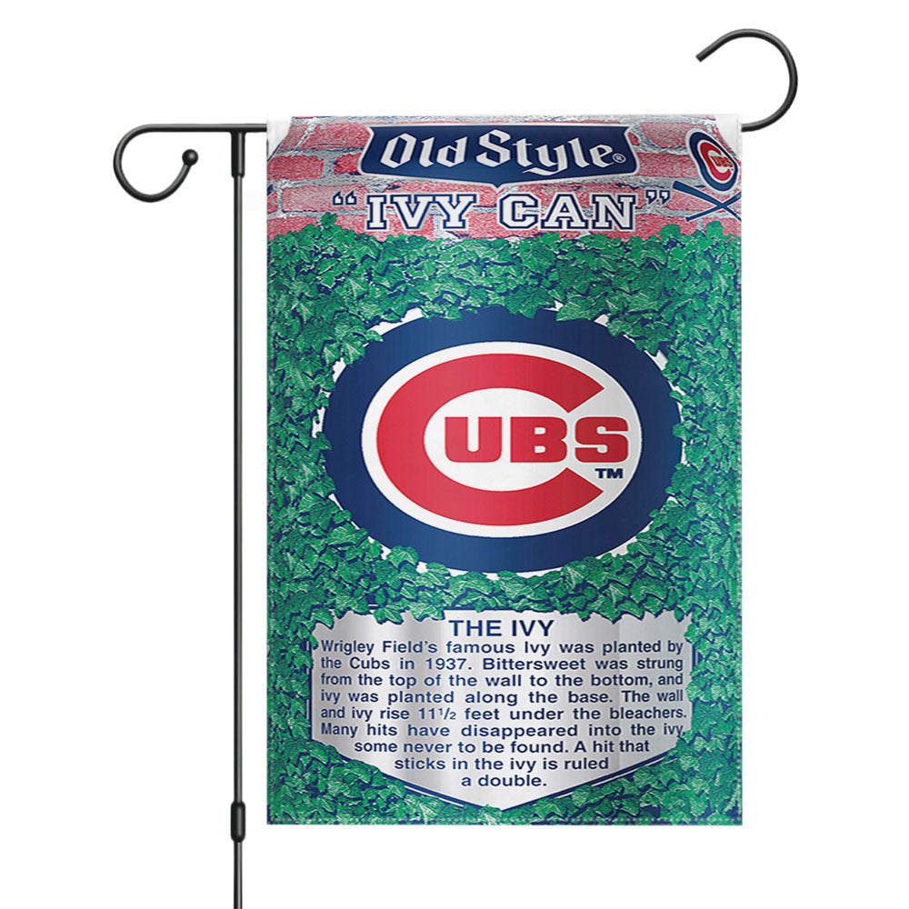 Old Style Chicago Cubs Beer Garden Flags Yard Outdoor Lawn 12 X 18
