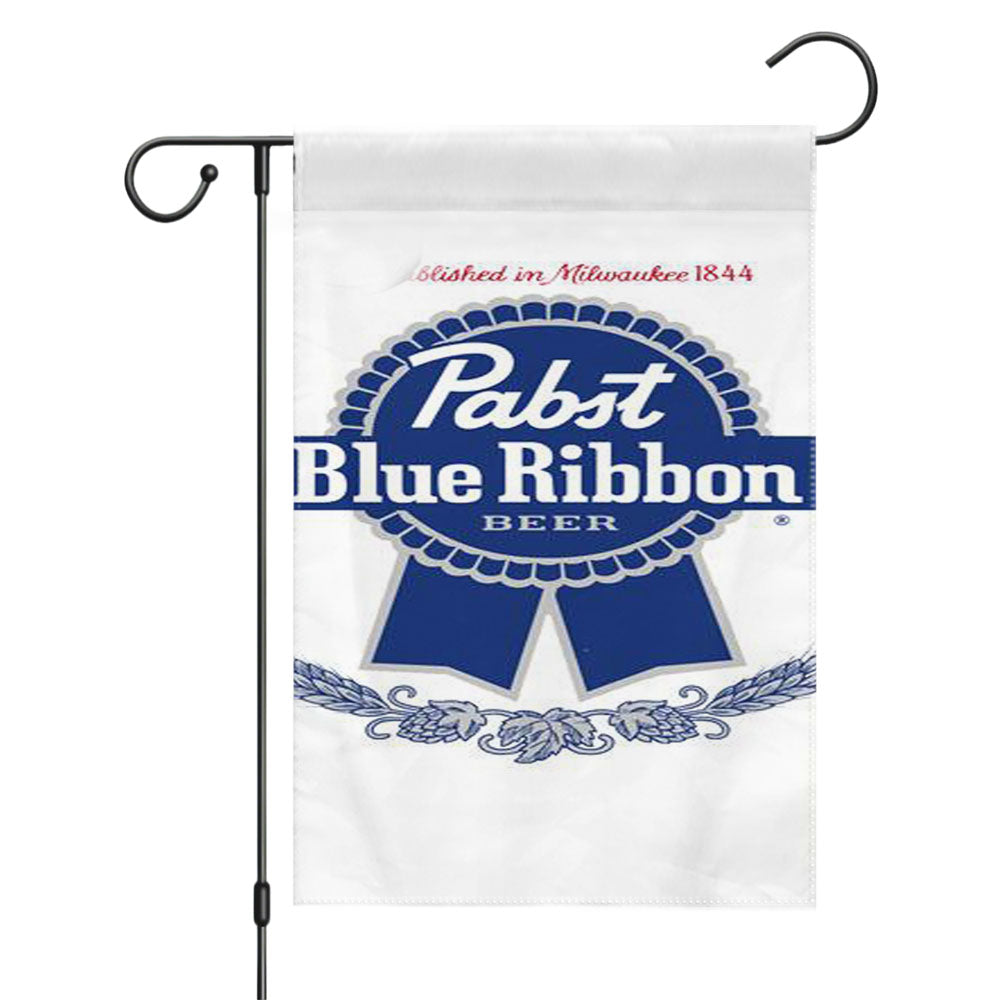 Pabst Blue Ribbon Beer Garden Flags Yard Outdoor Lawn 12 X 18